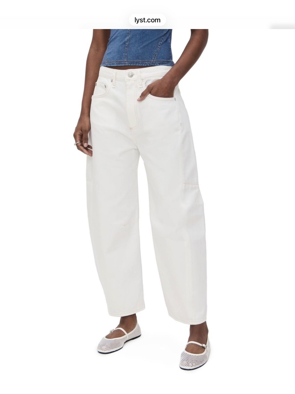 NWT! Rag and Bone The Charlie High Rise Barrel Jeans, Size 28